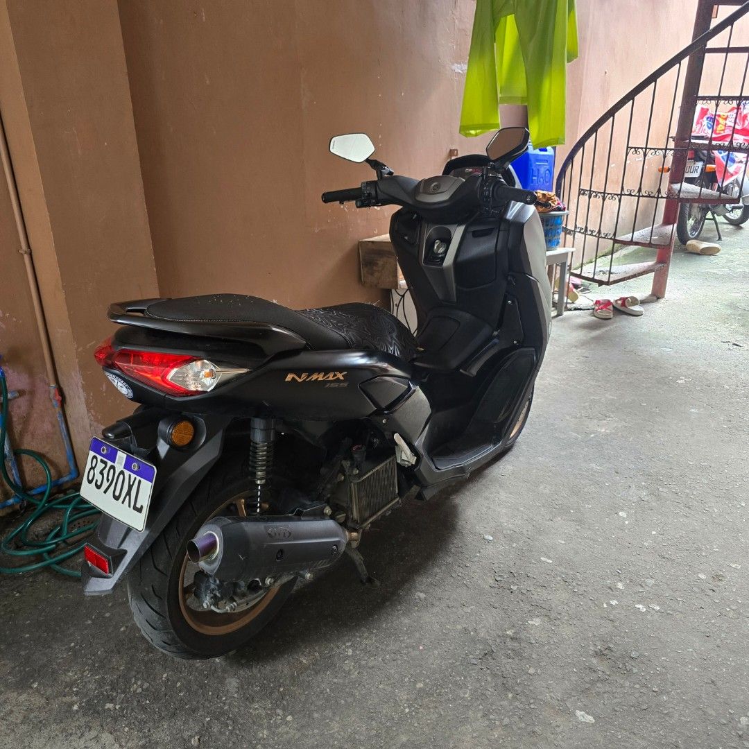 Nmax V2 2023 Keyless (Category: Motorbikes for Sale) located in Cainta. Submitted by leo_lery (Listing ID 1466826403, Image 2). Description: For sale Nmax V3 2023 model 28k ODO ALL Stock Minimal dents issue REHISTRADO hangang Sept Next year FIRST OWNER AKO MISMO Upgrades : JVT Pipe V3 JVT MDL Unit is very good condition Pm me.