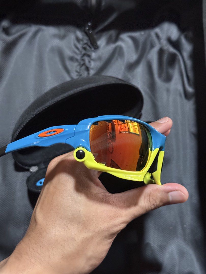 Oakley Racing Jacket Fathom (super rare) (Category: Sunglasses & Eyewear) located in Camaligan. Submitted by janro1202 (Listing ID 1466838743, Image 3). Description: Oakley Racing Jacket Fathom (super rare) 9/10 Condition Softvault and unit only Aftermarket Polarized Lenses Installed 12,999 Negotiable Location: Iriga City, Cam. Sur.
