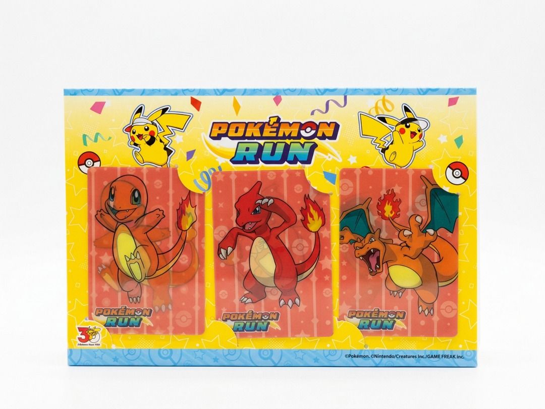 Official Pokémon Run 30 Lenticular Card Set | Charmander Charmeleon Charizard Evolution Line (Category: Card Packs) located in Taguig. Submitted by realmshop (Listing ID 1466794803, Image 1). Description: Official Pokémon Run 30 Lenticular Card Set | Charmander Charmeleon Charizard Evolution Line Official Pokémon Run 30 Lenticular Card Set Charmander → Charmeleon → Charizard Evolution Line 30th Anniversary Promo Collectibles Lenticular Flip Cards