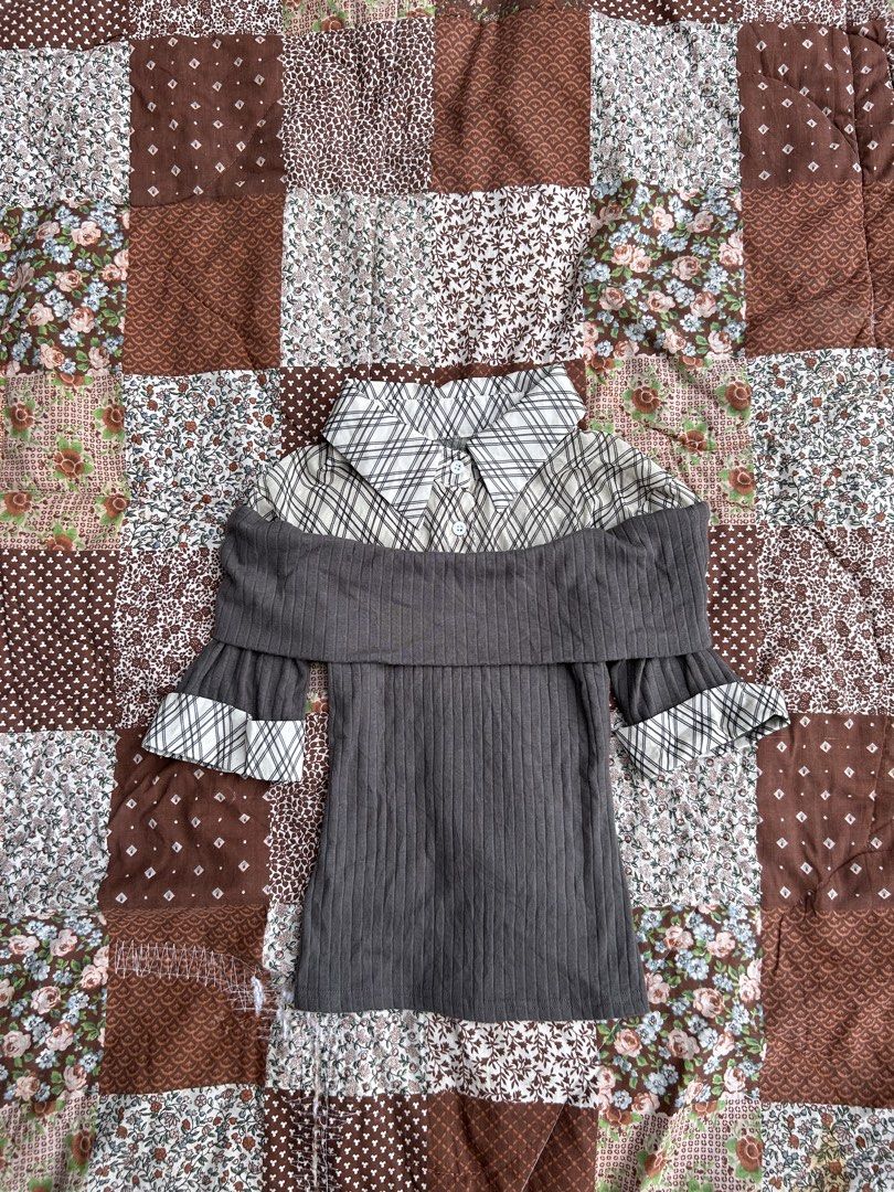 off-shoulder knit checkered top (Category: Blouses) located in Butuan. Submitted by kittyfinds444 (Listing ID 1466832790, Image 1). Description: • size: xs / small • bought from japan arrivals. • lowballers will be ignored. not selling it for lower price. willing to keep! •please check the photos before claiming. do not offer if unsure & still canvasing. we don’t accept unsure offers unless it’s paid to avoid conflicts. .