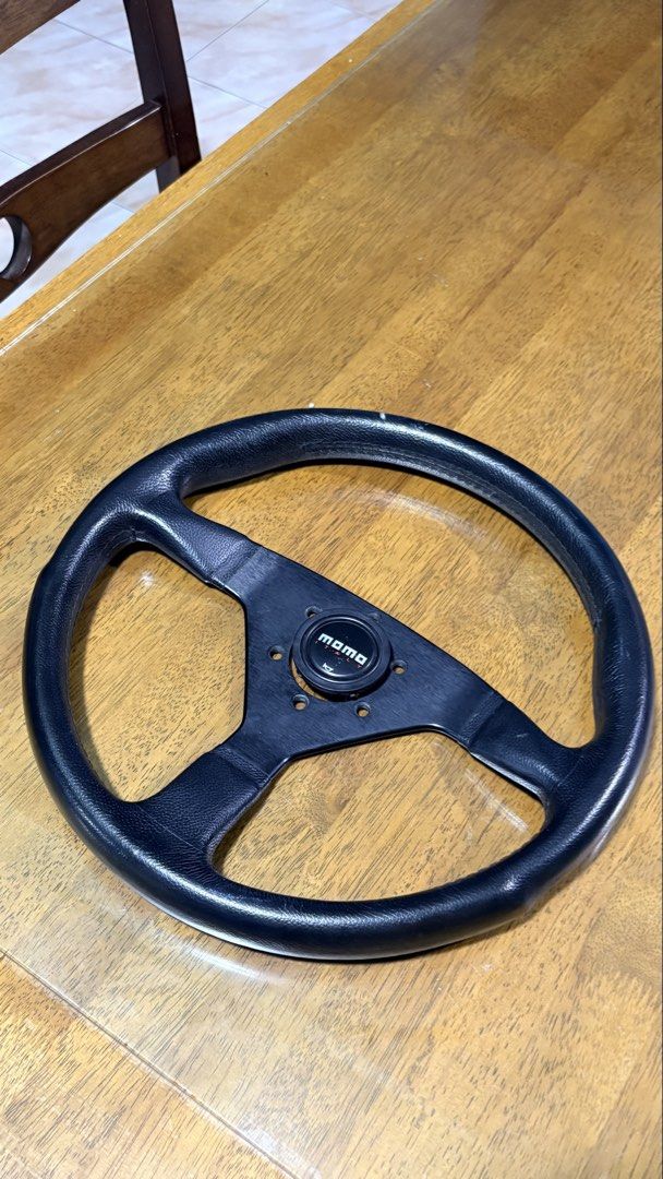 OG MOMO STEERING WHEEL BLACK STITCH (Category: Steering, Brakes, Control Parts and Accessories) located in Caloocan City. Submitted by ryanlim2007_ (Listing ID 1466813906, Image 3). Description: .