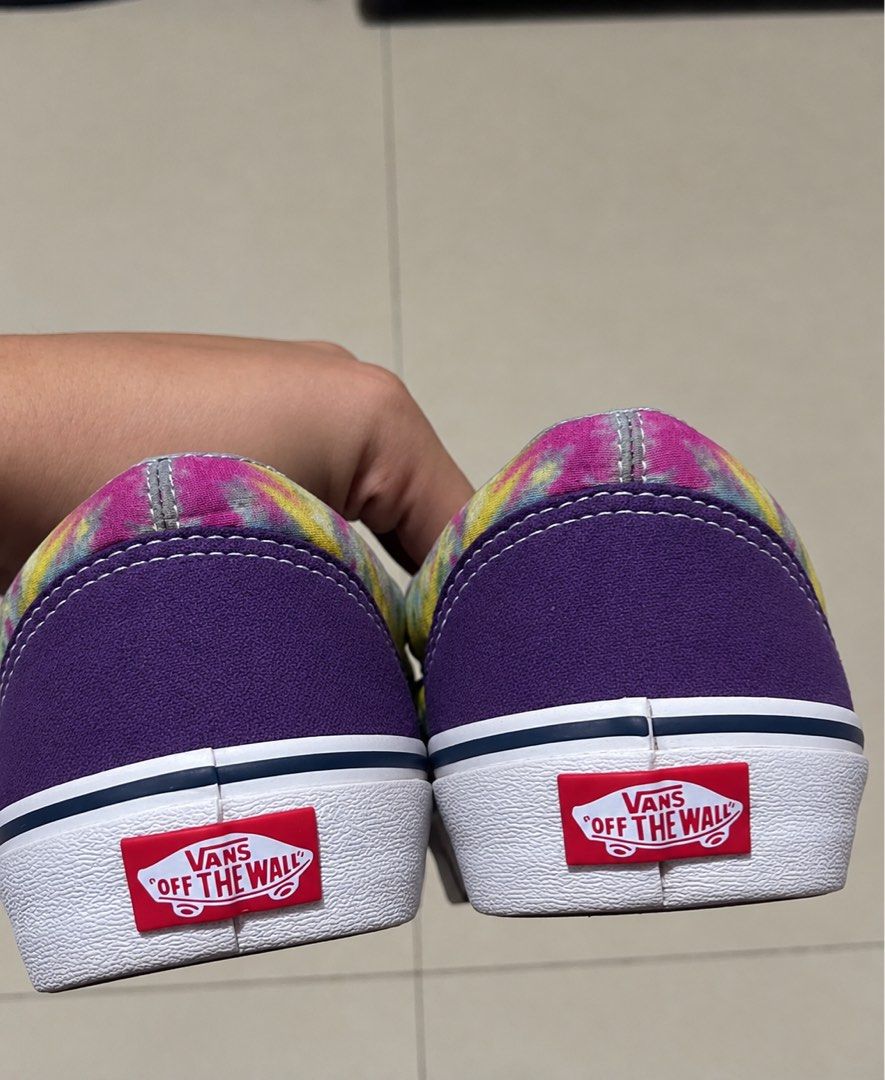 Old Skool Tie-Dye Vans ‘Mysteriosos’ (Category: Sneakers) located in Manila. Submitted by fcaleb022713960 (Listing ID 1466914255, Image 3). Description: - Pre-Loved Vans - minor stains, unnoticeable from afar.