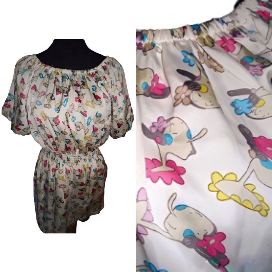 OLIVE OYL SATIN BLOUSE OFF SHOULDER (Category: Blouses) located in Marikina City. Submitted by minimalistmanila (Listing ID 1466889007, Image 2). Description: Imported Olive Oyl satin blouse. Medium. Can be off shoulder. Order now! .