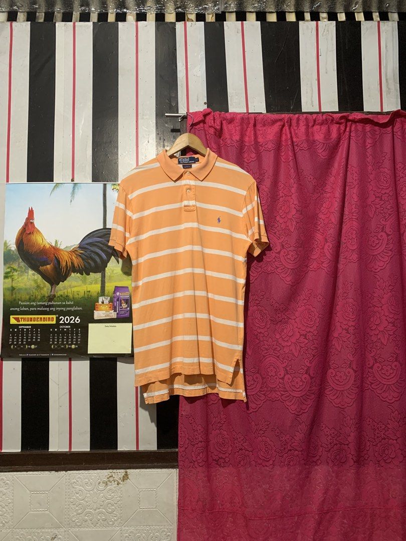 Orange Stripe Ralph Lauren Poloshirt (Category: Tshirts & Polo Shirts ) located in Iligan City. Submitted by kierrehv (Listing ID 1466936841, Image 1). Description: Orange Stripe Ralph Lauren Poloshirt 9.4/10 cr 20.5x29-31 Issue:cut slits .