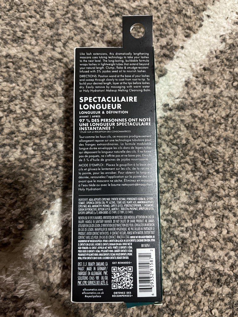 Original from U.S (Category: Makeup) located in Manila. Submitted by ty_imported_goods (Listing ID 1466815828, Image 3). Description: Original elf mascara from u.s.