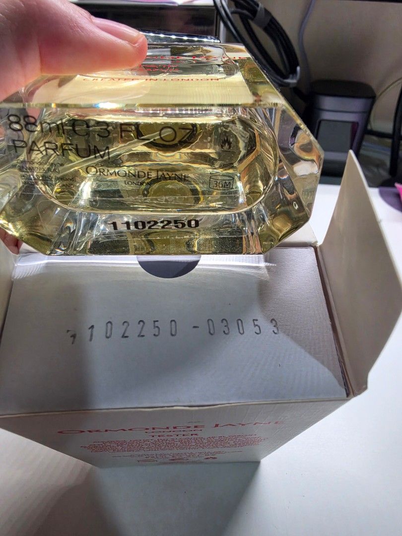 Ormonde Jayne Ta'if Tester (Category: Fragrance & Deodorants) located in Muntinlupa City. Submitted by khristiy (Listing ID 1466936404, Image 3). Description: Ormonde Jayne Ta'if Tester FSM/88ml FP P5500 Last price posted Muntinlupa area.