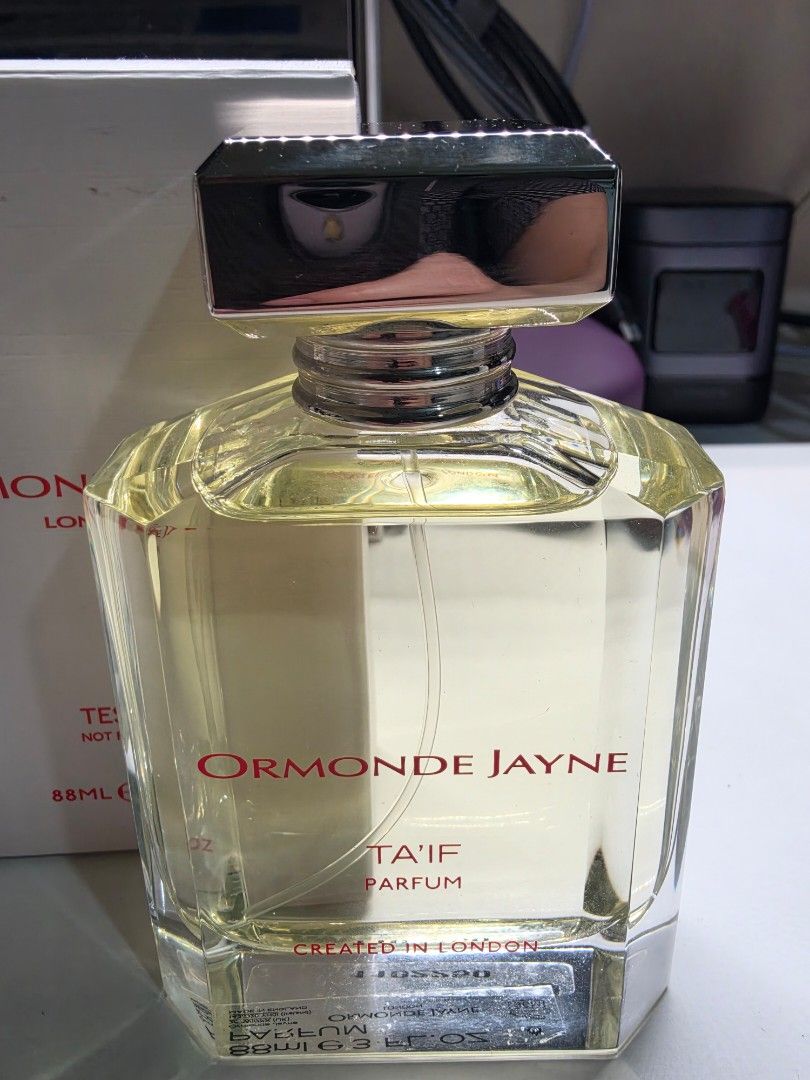 Ormonde Jayne Ta'if Tester (Category: Fragrance & Deodorants) located in Muntinlupa City. Submitted by khristiy (Listing ID 1466936404, Image 2). Description: Ormonde Jayne Ta'if Tester FSM/88ml FP P5500 Last price posted Muntinlupa area.