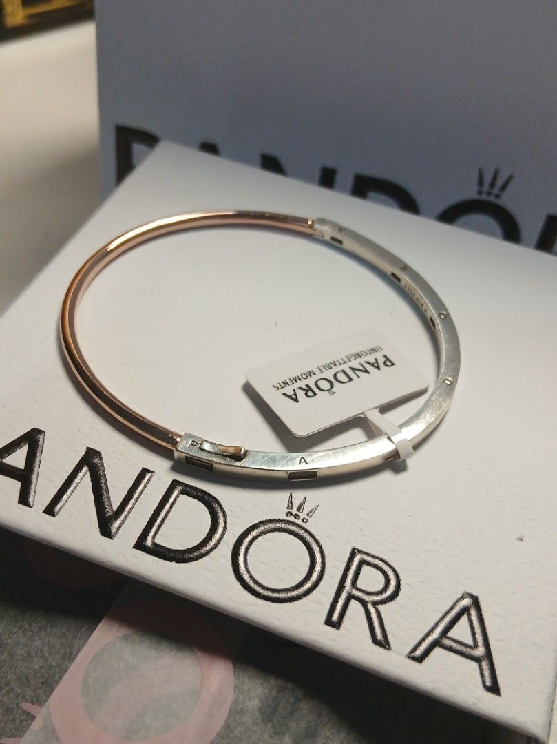 Pandora Two Tone Hard Bangle (Category: Bracelets) located in Manila. Submitted by mycloset2025 (Listing ID 1466941124, Image 1). Description: .