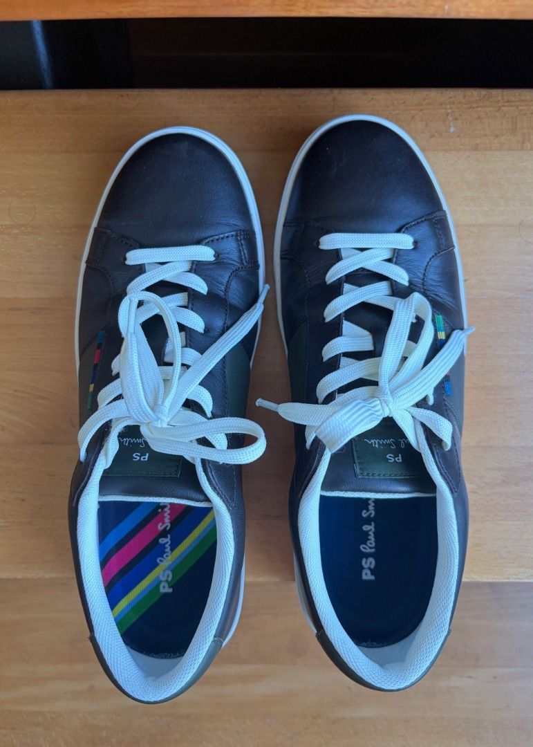 PAUL SMITH - Dark Brown 'Beech' Trainers - UK8 (Category: Casual Shoes) located in Makati City. Submitted by lebellkett1026 (Listing ID 1466818718, Image 1). Description: PAUL SMITH - Dark Brown 'Beech' Trainers - UK8 Bought in Europe in August, used two times only, like new. Original price 200USD, selling without box..