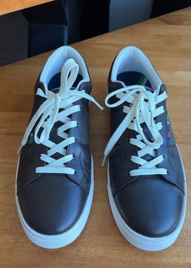 PAUL SMITH - Dark Brown 'Beech' Trainers - UK8 (Category: Casual Shoes) located in Makati City. Submitted by lebellkett1026 (Listing ID 1466818718, Image 3). Description: PAUL SMITH - Dark Brown 'Beech' Trainers - UK8 Bought in Europe in August, used two times only, like new. Original price 200USD, selling without box..