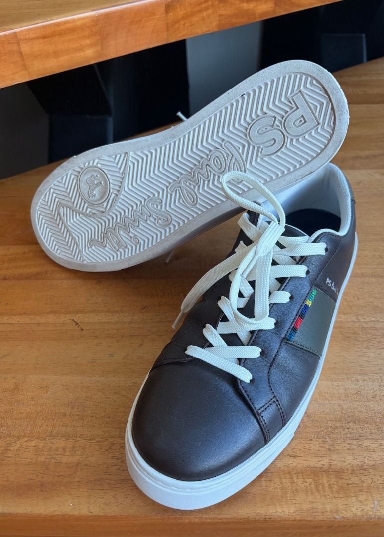 PAUL SMITH - Dark Brown 'Beech' Trainers - UK8 (Category: Casual Shoes) located in Makati City. Submitted by lebellkett1026 (Listing ID 1466818718, Image 2). Description: PAUL SMITH - Dark Brown 'Beech' Trainers - UK8 Bought in Europe in August, used two times only, like new. Original price 200USD, selling without box..