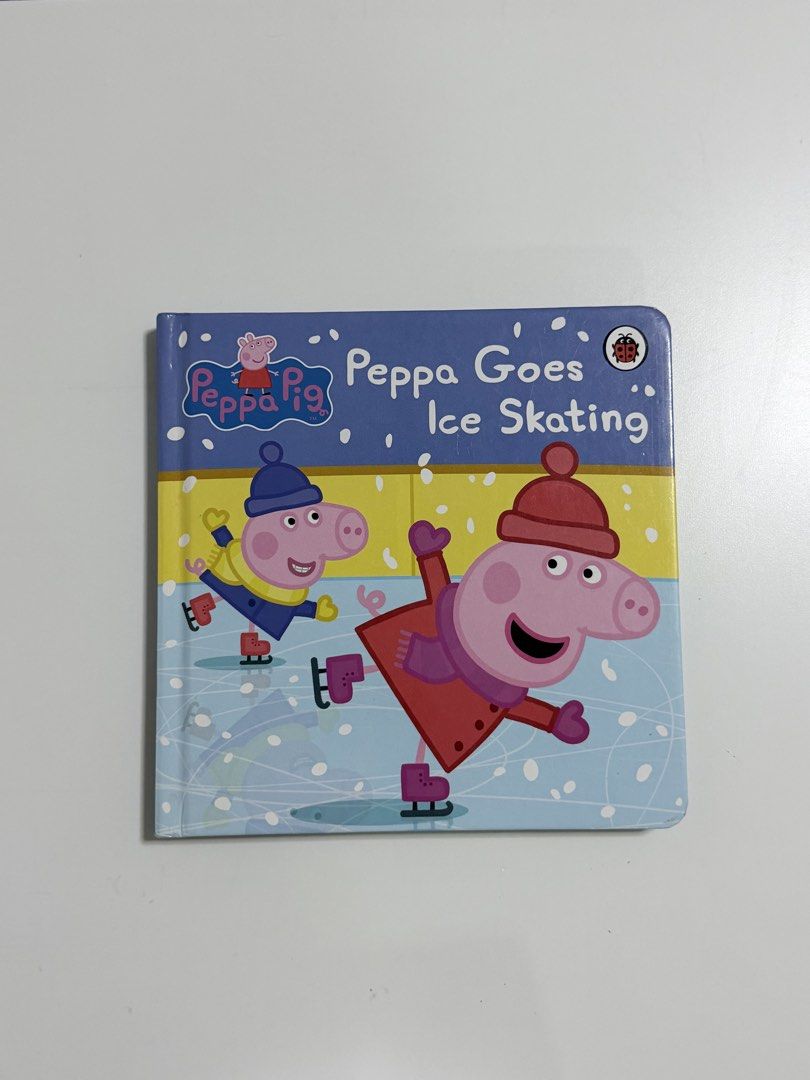 Peppa Pig Peppa Goes Ice Skating Board Book (Category: Children's Books) located in Quezon City. Submitted by treasures.delight (Listing ID 1466788788, Image 1). Description: peppa goes ice skating preloved • vguc • medium padded bb price: ₱145 *Peppa and George hit the ice rink for the first time. Peppa finds it a bit tricky at first but learns to love it. shipping via sco or lalamove • location QC comment “m/mine” Disclaimer: This is a preloved