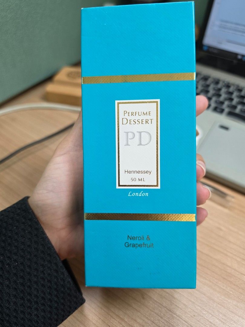 Perfume Dessert London Neroli & Grapefruit 50ml (Category: Fragrance & Deodorants) located in Manila. Submitted by _sj1204 (Listing ID 1466775580, Image 1). Description: - Brand: Perfume Dessert London - Scent: Neroli and Grapefruit - Concentration: Eau de Parfum - Size: 50ml - Condition: Brand new, unused, properly stored - Packaging: Comes in bright blue box with gold details and secure foam insert.
