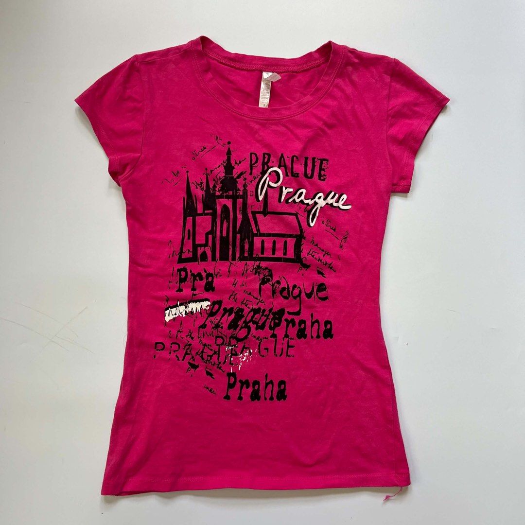 pink prague shirt y2& goth alt type (Category: Shirts) located in Guagua. Submitted by jloww.08 (Listing ID 1466838993, Image 1). Description: dm for deets.