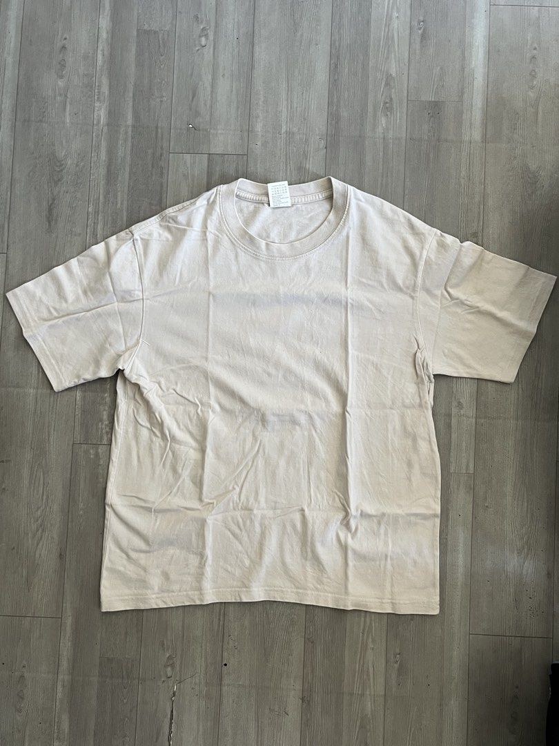 Plain Beige Cotton T-Shirt (Medium) (Category: Tshirts & Polo Shirts ) located in Subic. Submitted by yuridecluttersxz (Listing ID 1466805394, Image 1). Description: Urban Pipe Crewneck T-Shirt - Color: Beige (Solid neutral) - Size: Medium (170/88A) - Material: 100% Cotton - Fit: Standard fit - Condition: Brand new / Excellent Shipping: Delivery via J&T or meet-up around Olongapo City / SBFZ area. Shipping fees c/o buyer. MOP: GCash.