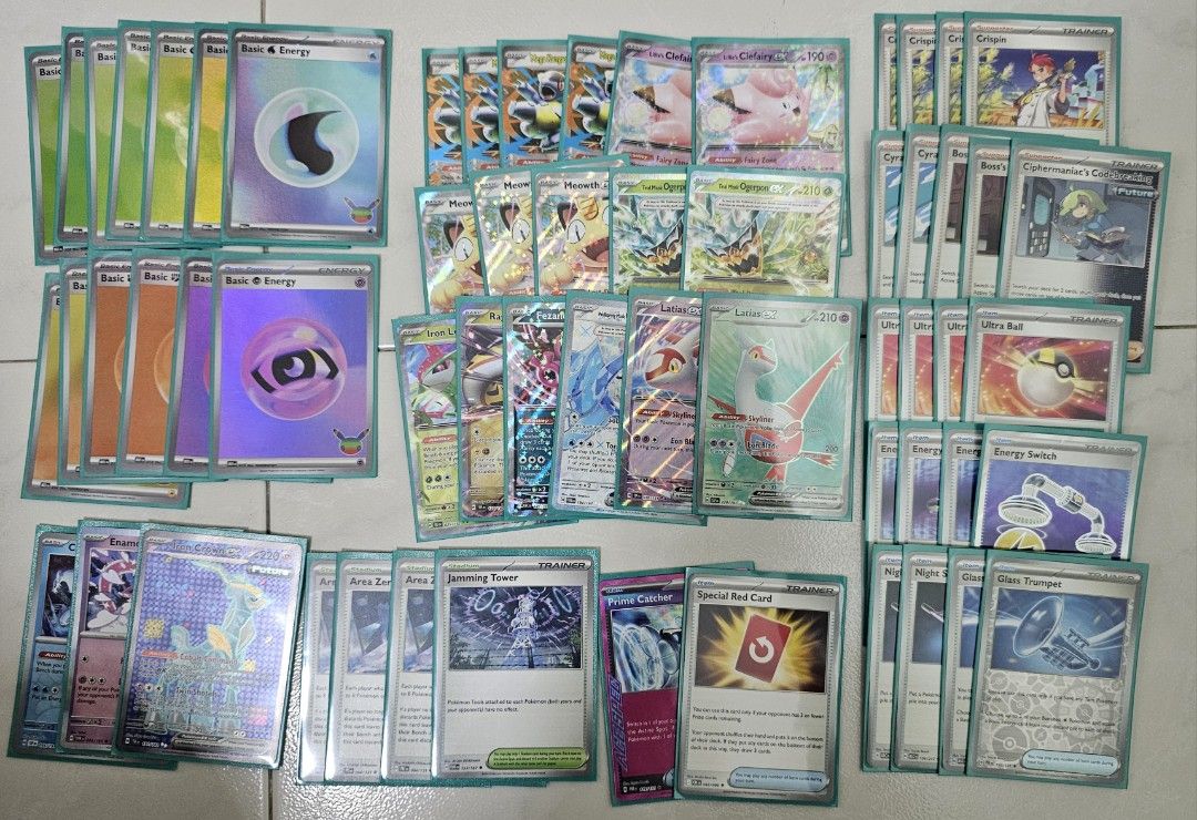 Pokémon Basic Box deck (Category: Raw Cards) located in Singapore. Submitted by notzen (Listing ID 1466933764, Image 1). Description: ready made deck..