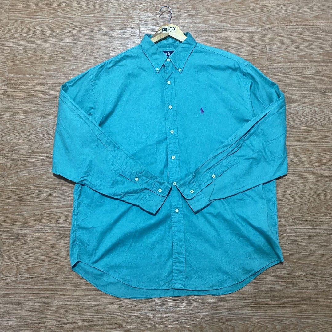 Polo ralph lauren button-down Oxford shirt. (Category: Tshirts & Polo Shirts ) located in Bislig. Submitted by jeloy_13 (Listing ID 1466929509, Image 1). Description: Dimes 25x30 xL on tag Excellent condition No issue.