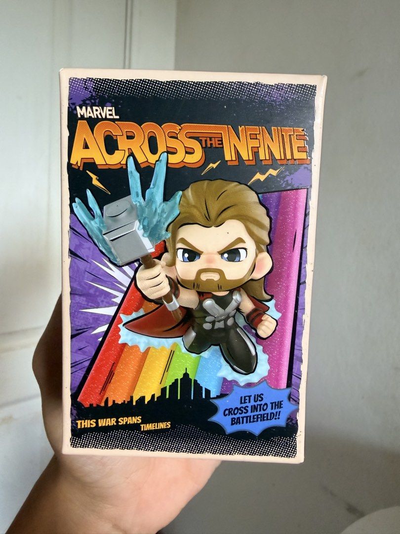 Popmart Marvel Across the Infitinite Blindbox Figure (Category: Vintage Collectibles) located in Rizal. Submitted by coolfindsshop (Listing ID 1466808037, Image 1). Description: ✨Can prioritize payment first 📌Meetups in Sm Masinag, Ayala feliz, Lrt antipolo station, cubao malls by sched 🚚Grab and Lalamove possible by buyer's booking for your safety control so you are assured no scam 📩💸Can nego if getting two or more! Feel free to inquire.