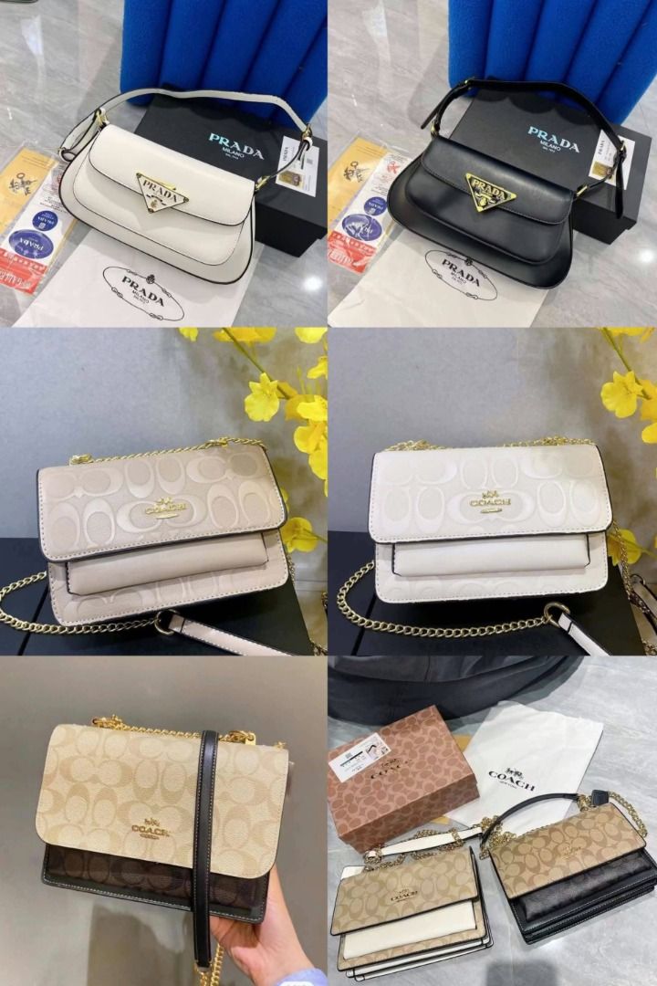 PRADA, COACH, MICHAEL KORS, CHANEL (Category: Shoulder Bags) located in Caloocan City. Submitted by hanah_25 (Listing ID 1466865158, Image 1). Description: PRE ORDER ALL ITEMS BRANDNEW WITH BOX.