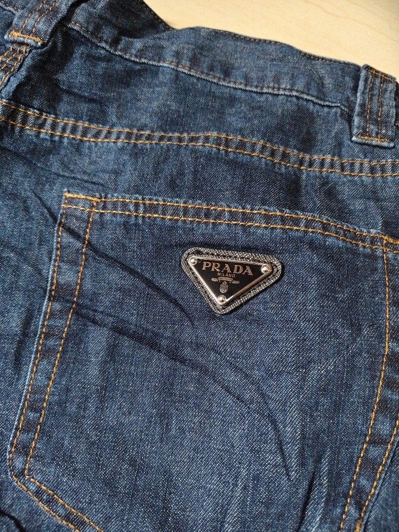 Prada Jorts (Category: Shorts) located in Iloilo. Submitted by branded-boy0422_16 (Listing ID 1466776622, Image 3). Description: W: 32-33 L: 22 1/2 Hem: 12 Good as new No issue.
