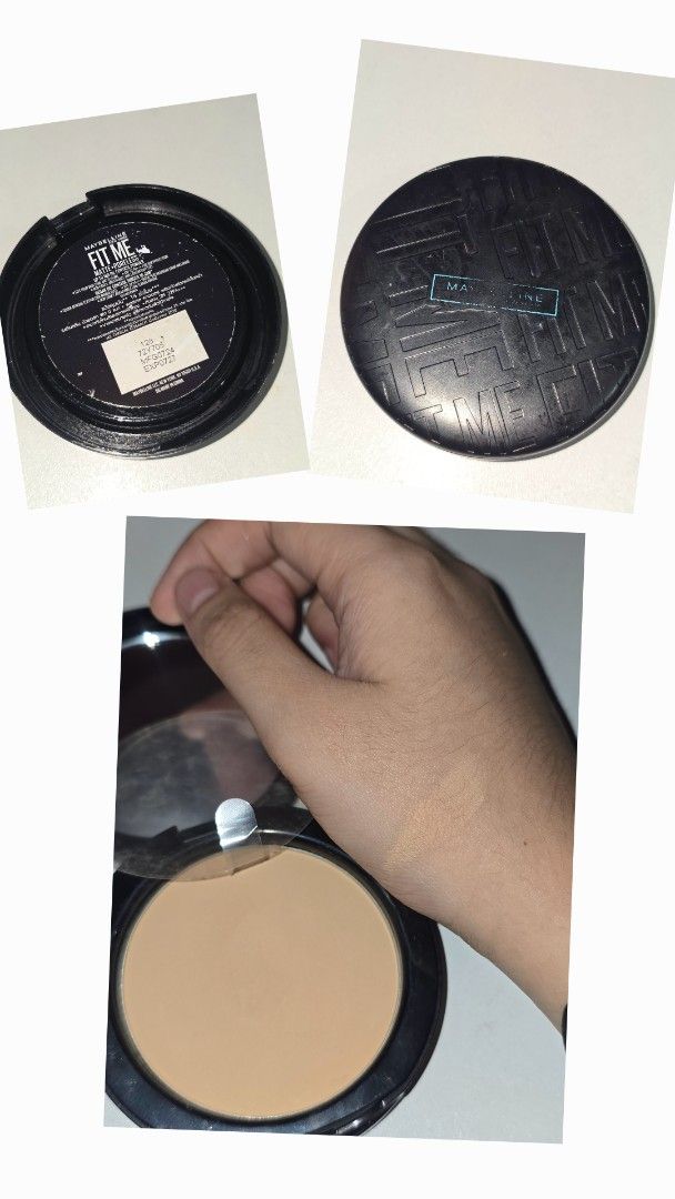 PRELOVED BEAUTY FINDS (Category: Face Care) located in Cebu City. Submitted by corerain (Listing ID 1466904713, Image 1). Description: Decluttering my makeup and skincare collection! Prices are listed below: Maybelline Compact Powder Shade 128 — ₱150 Not my shade, used only for swatching. Cover cellophane included; no puff. Celeteque Facial Moisturizer — ₱100 Half the bottle remaining. Olay Natural Aura Brightening Cream —₱30 Unopened. Focallure 