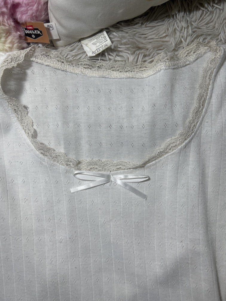 preloved shein lace bow top ⋆𐙚₊˚⊹♡ (Category: Blouses) located in Talisay. Submitted by whimsyunicornbcd (Listing ID 1466774752, Image 3). Description: — size: S-M ⋆𐙚₊˚⊹♡ .