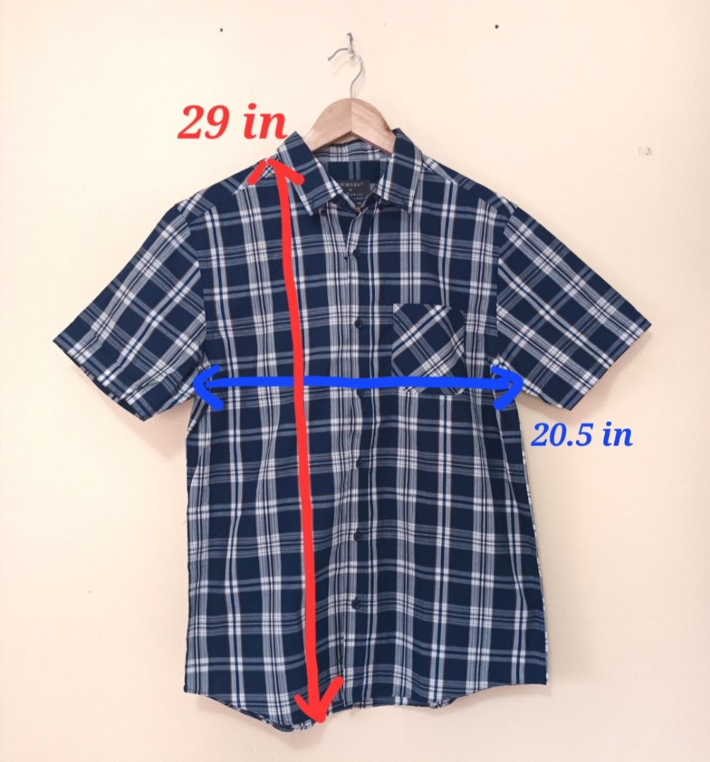 Primark Blue Plaid Short Sleeve Button Down Shirt (Category: Tshirts & Polo Shirts ) located in Naga. Submitted by pawikann (Listing ID 1466907104, Image 2). Description: .