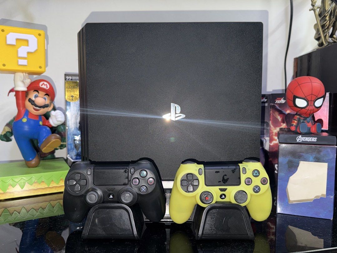 PS4 Pro (1TB) w/ 2 DualShock4 (Category: PlayStation) located in Caloocan City. Submitted by breezycruz (Listing ID 1466814430, Image 1). Description: PS4 Pro 1TB w/ 2 DualShock4 -with box/eco bag -6 games included *Red Dead Redemption 2 *NBA2k24 *Assassins Creed Odyssey *Yakuza Kiwami 3 & Dark Ties *NBA2k20 *It takes two .