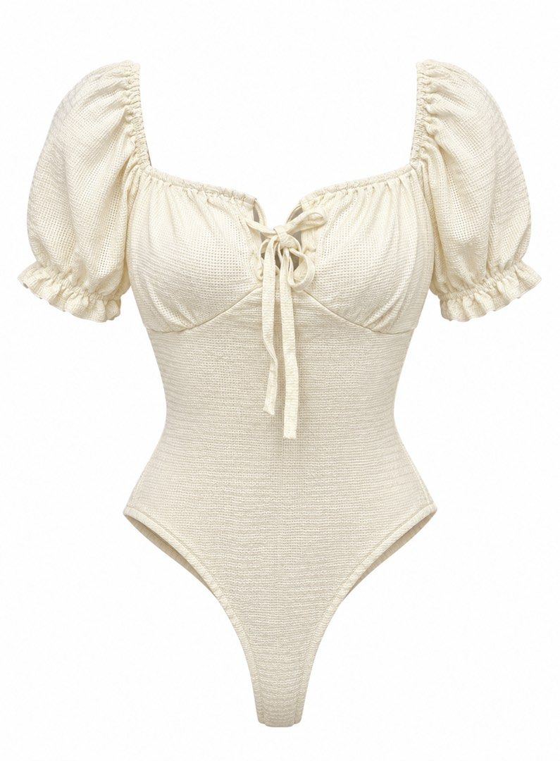 Puff sleeves top (Category: Blouses) located in Candelaria. Submitted by louellalegre (Listing ID 1466912016, Image 1). Description: L on tag, Brand new.