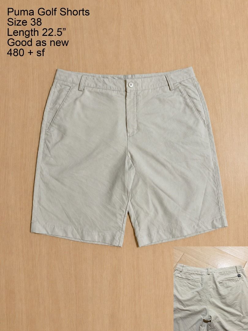 Puma Beige Golf Shorts (Category: Shorts) located in Cadiz. Submitted by thespotcdz (Listing ID 1466810509, Image 1). Description: Size 38 on tag Length 22.5" Good as new .