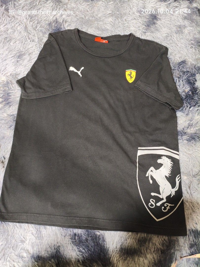 PUMA x FERRARI Shirt (Category: Tshirts & Polo Shirts ) located in Caloocan City. Submitted by gta_sanandres (Listing ID 1466918176, Image 1). Description: PUMA Scuderia Ferrari Large Shield Men's Tee Size: L Dimes: W:20.5" x L: 26".