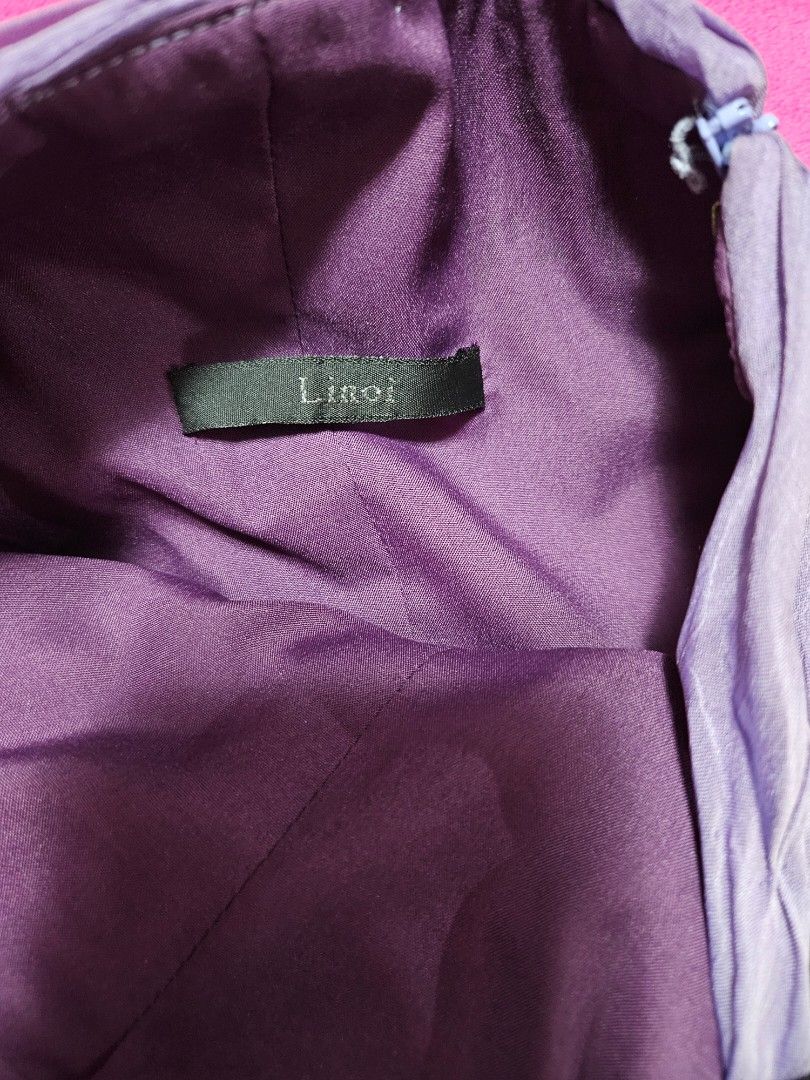 Purple Halter Neck Evening Gown With Beaded Strap (Category: Evening dresses & gowns) located in Caloocan City. Submitted by rm.diaz (Listing ID 1466920512, Image 3). Description: - Color: Gorgeous purple with a subtle glitter finish throughout - Neckline: Halter style covered in sparkly beads - Bodice: Sweetheart cut with elegant ruching - Details: Beautiful floral beadwork along the right side and draped front fabric - Closure: Convenient back 