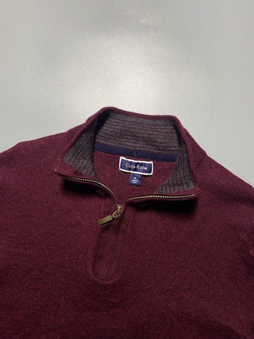 Quarter Zip Club Room (Category: Coats, Jackets and Outerwear) located in Pasay City. Submitted by thrift.wards (Listing ID 1466921621, Image 2). Description: size medium width: 21 length: 23 no issue.