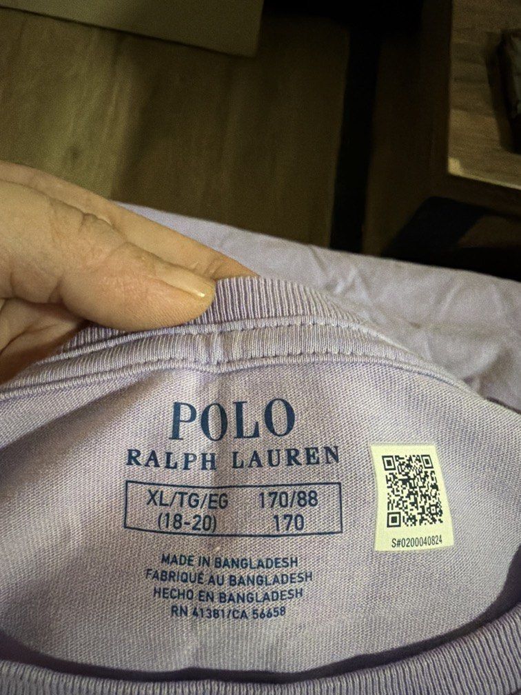 Ralph Lauren (Category: Shirts) located in Pasig City. Submitted by shellbyf (Listing ID 1466780572, Image 1). Description: Ralph Lauren light purple Used once Bought in US No issues .