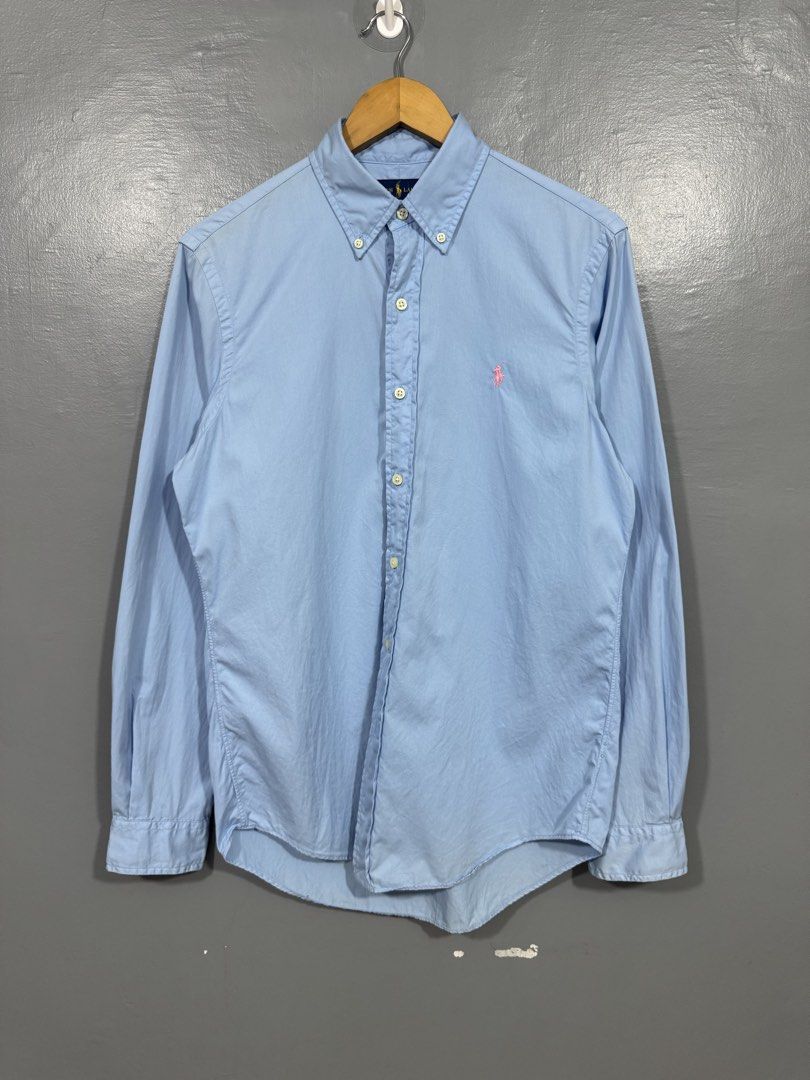 Ralph Lauren - Button Down Long Sleeve (Category: Tshirts & Polo Shirts ) located in Manila. Submitted by sophisticatedgoons (Listing ID 1466922875, Image 1). Description: Ralph Lauren Button Down Polo Long Sleeve Classic Fit Feather Weight Twill Size: S can fit to Medium men's Very good condition No issue With extra buttons in care tag Measurements: Width - 21" Length - 29/31" (Front&Back) Shoulder - 17" Sleeves - 26".