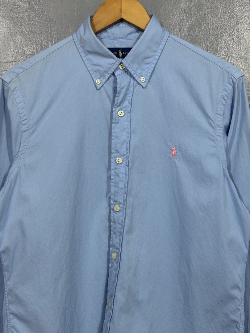 Ralph Lauren - Button Down Long Sleeve (Category: Tshirts & Polo Shirts ) located in Manila. Submitted by sophisticatedgoons (Listing ID 1466922875, Image 3). Description: Ralph Lauren Button Down Polo Long Sleeve Classic Fit Feather Weight Twill Size: S can fit to Medium men's Very good condition No issue With extra buttons in care tag Measurements: Width - 21" Length - 29/31" (Front&Back) Shoulder - 17" Sleeves - 26".