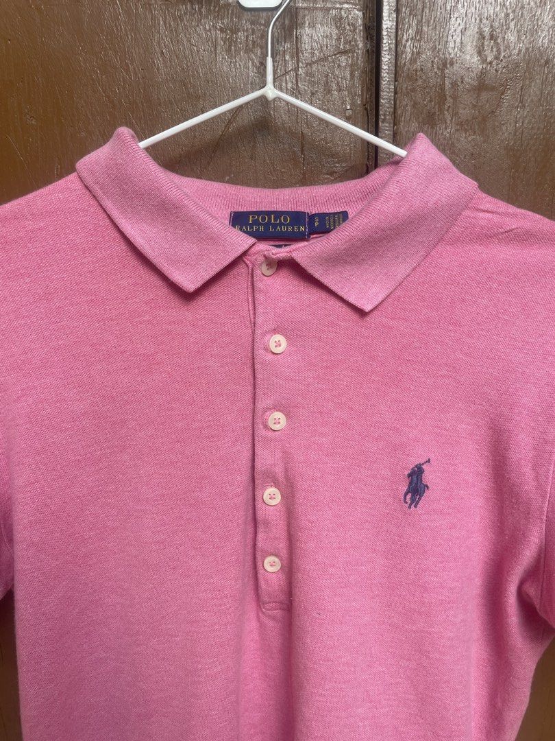 Ralph Lauren Pink Poloshirt (Category: Others Tops) located in Antipolo. Submitted by Thriftdrip_gang (Listing ID 1466847758, Image 3). Description: Ralph Lauren Pink Poloshirt (womens) Size: Small, 17x24 As new No flaws .