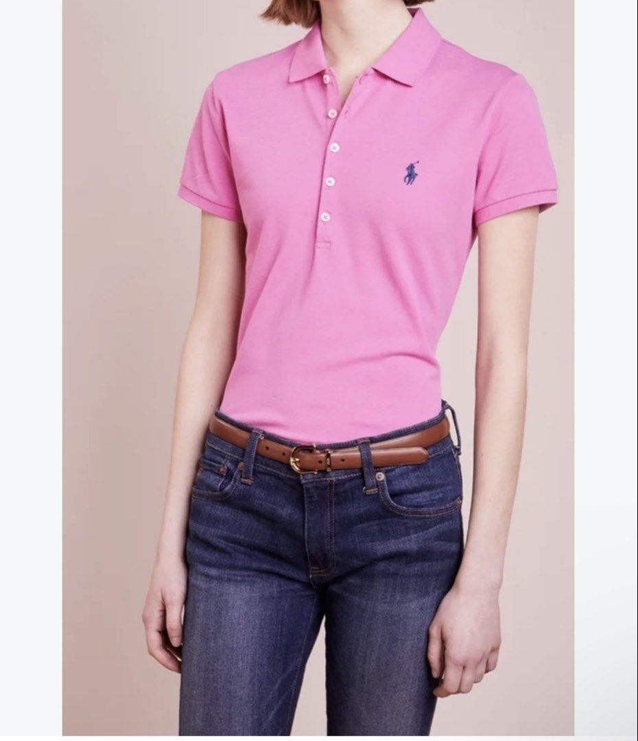 Ralph Lauren Pink Poloshirt (Category: Others Tops) located in Antipolo. Submitted by Thriftdrip_gang (Listing ID 1466847758, Image 1). Description: Ralph Lauren Pink Poloshirt (womens) Size: Small, 17x24 As new No flaws .