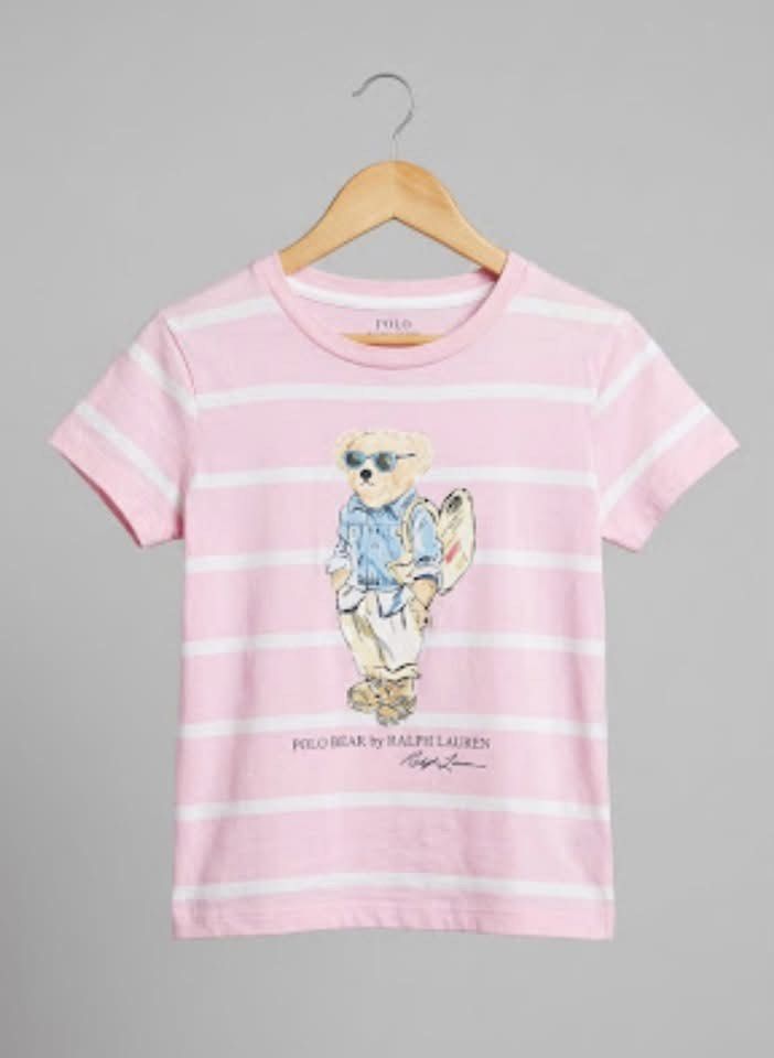 RALPH LAUREN POLO BEAR TEE (Category: Babies & Kids Fashion) located in Davao. Submitted by ronz31 (Listing ID 1466944198, Image 2). Description: PTPA/FS PHP 680 FREESHIP‼️‼️‼️ RALPH LAUREN POLO BEAR TEE BEST FIT KIDS AGE 5 UPTO 8 YEARS OLD UNISEX W:14" L:18" VGOOD CONDI 9/10 DM📩.