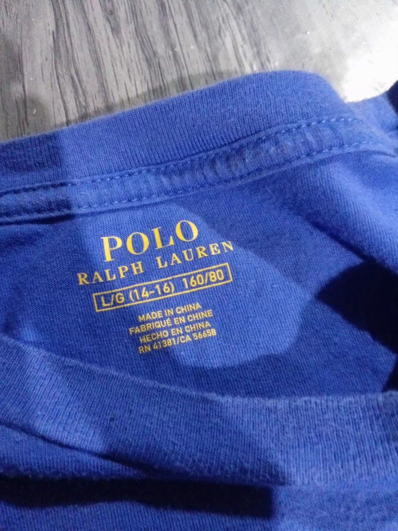 Ralph Lauren Tee (Category: Formal Shirts) located in Mercedes. Submitted by kiel1 (Listing ID 1466902365, Image 3). Description: 350+SF RL TEE S-M L- 25 W- 18 AS NEW CONDITION NO ISSUE LOC: DAET CAMARINES NORTE (BICOL).