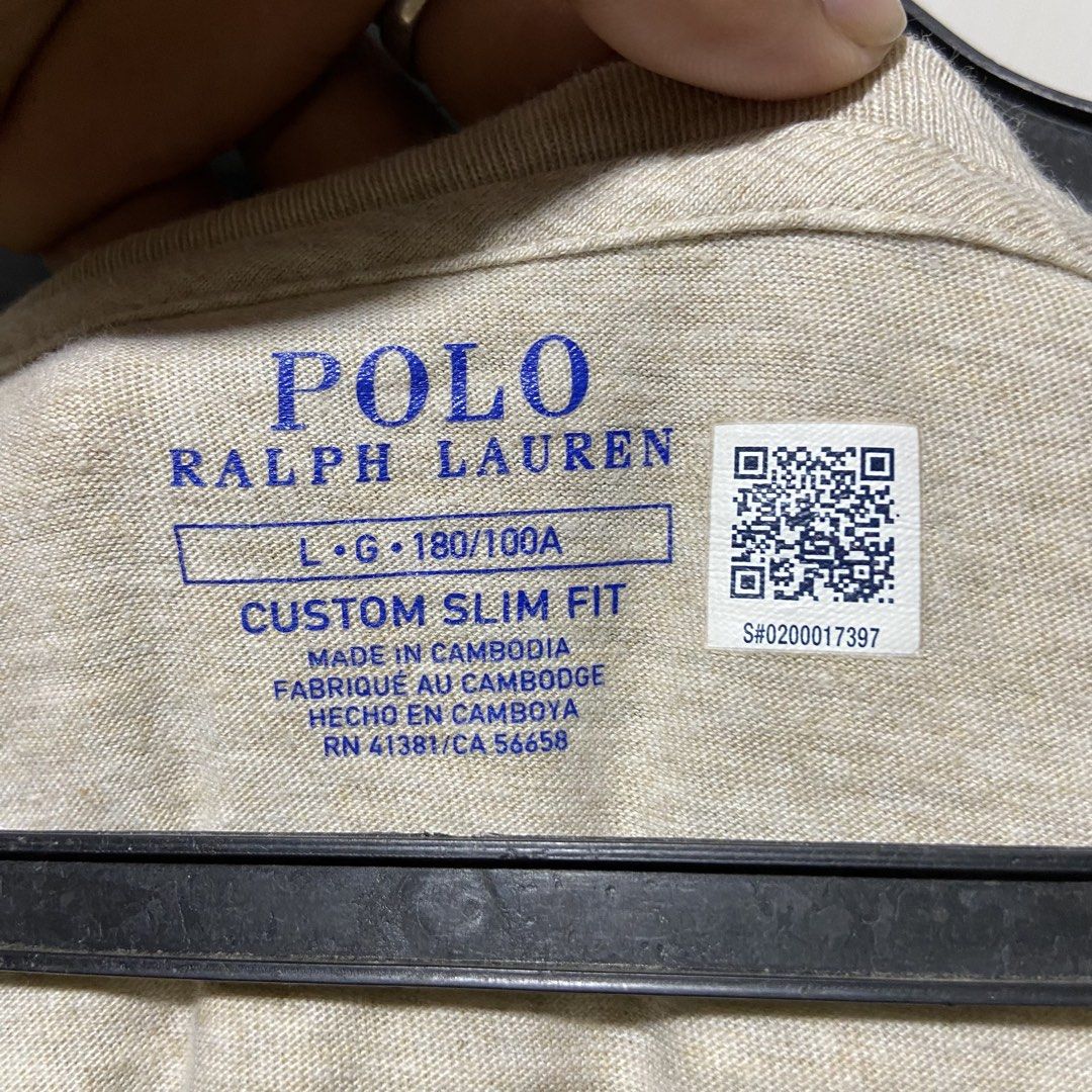 Ralph Lauren Tee Cream color (Category: Luxury Apparel) located in Cebu City. Submitted by kibinilats (Listing ID 1466889022, Image 3). Description: Ralph Lauren Tshirt Cream color Excellent condition Size Large 21x27.5.