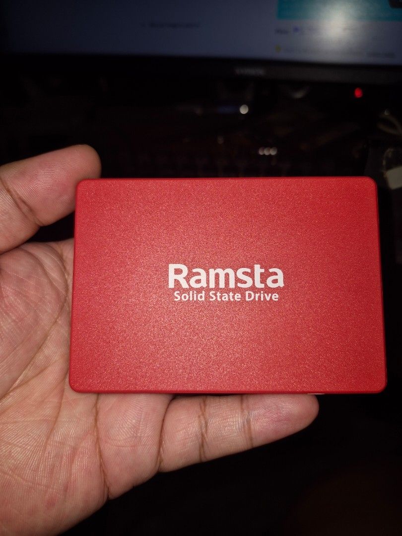 Ramsta Solid State Drive Red (Category: Hard Disks & Thumbdrives) located in Quezon City. Submitted by marsowen1147373 (Listing ID 1466814431, Image 1). Description: - Brand/Model: Red Ramsta SSD in enclosure - Performance: 100% Performance, 99% Health - Condition: Tested, no bad or weak sectors - Features: TRIM supported and enabled - Compatibility: Ready for desktop or laptop installation.