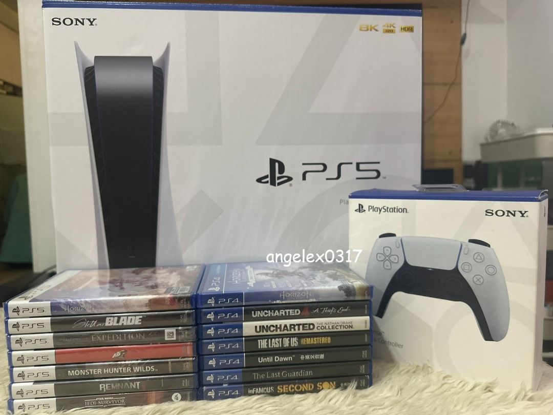 Rarely used PlayStation 5 (PS5) with Brand New Controller, Accessories ...
