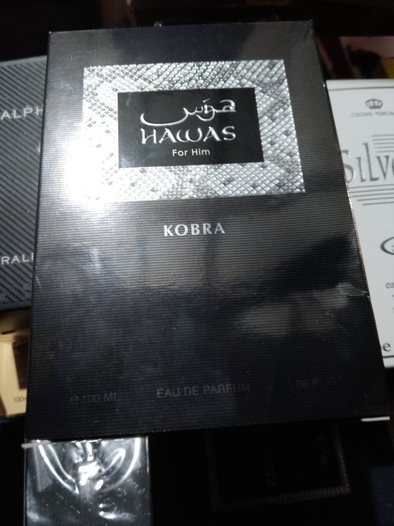 Rasasi Hawas Kobra Eau De Parfum (Category: Fragrance & Deodorants) located in Manila. Submitted by tebbys (Listing ID 1466863057, Image 1). Description: Few Sprays Missing Full Presentation .