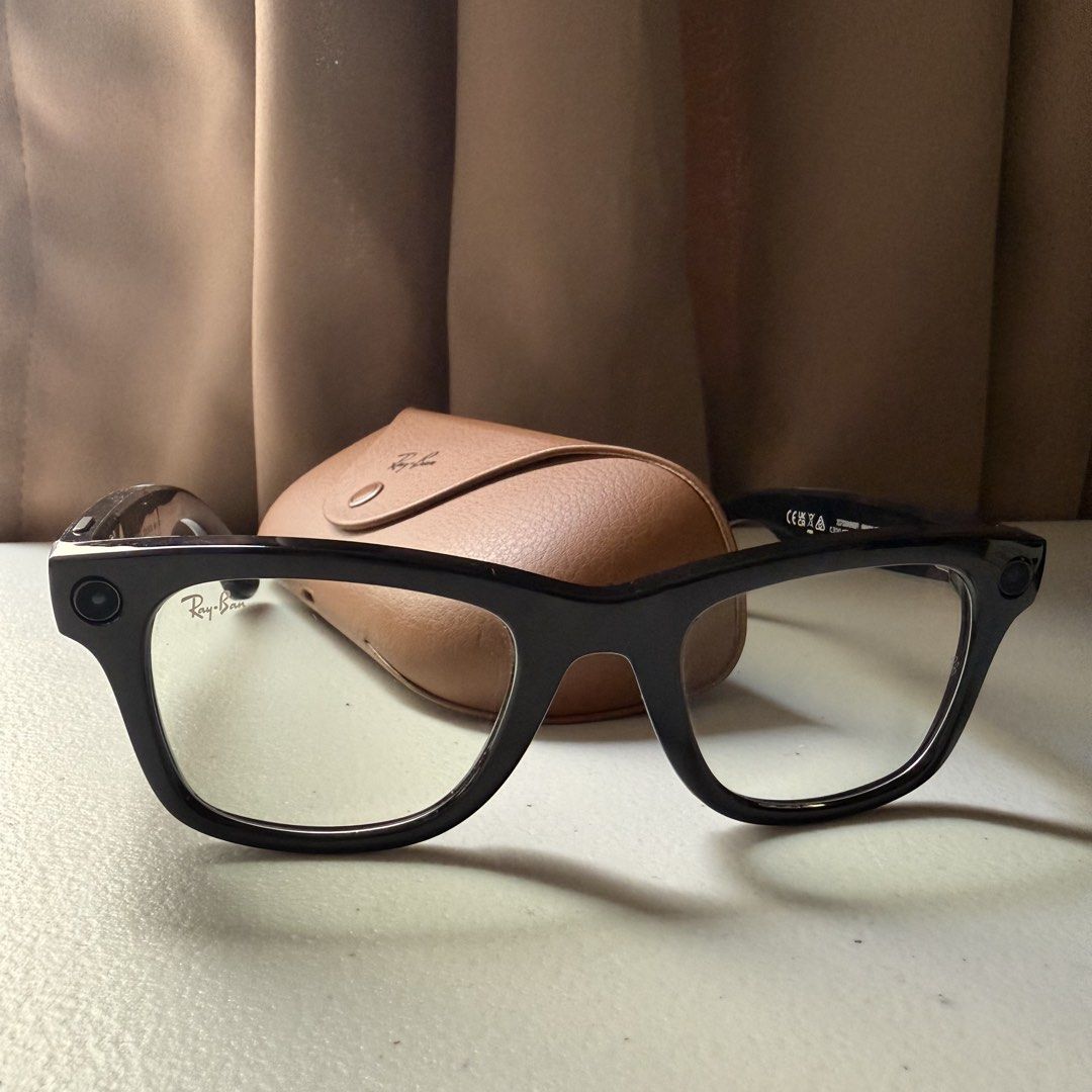 Rayban Meta Wayfarer (Category: Sunglasses & Eyewear) located in Manila. Submitted by cheemkenn (Listing ID 1466830009, Image 1). Description: Ray-Ban Meta Wayfarer Smart Glasses Selling my Ray-Ban Meta Wayfarer smart glasses in like-new condition. Gently used, extremely well-maintained, and completely functional with clean, non-prescription (plano / no grade) lenses. What’s Included: - Ray-Ban Meta Wayfarer Smart Glasses (No prescription / no gr