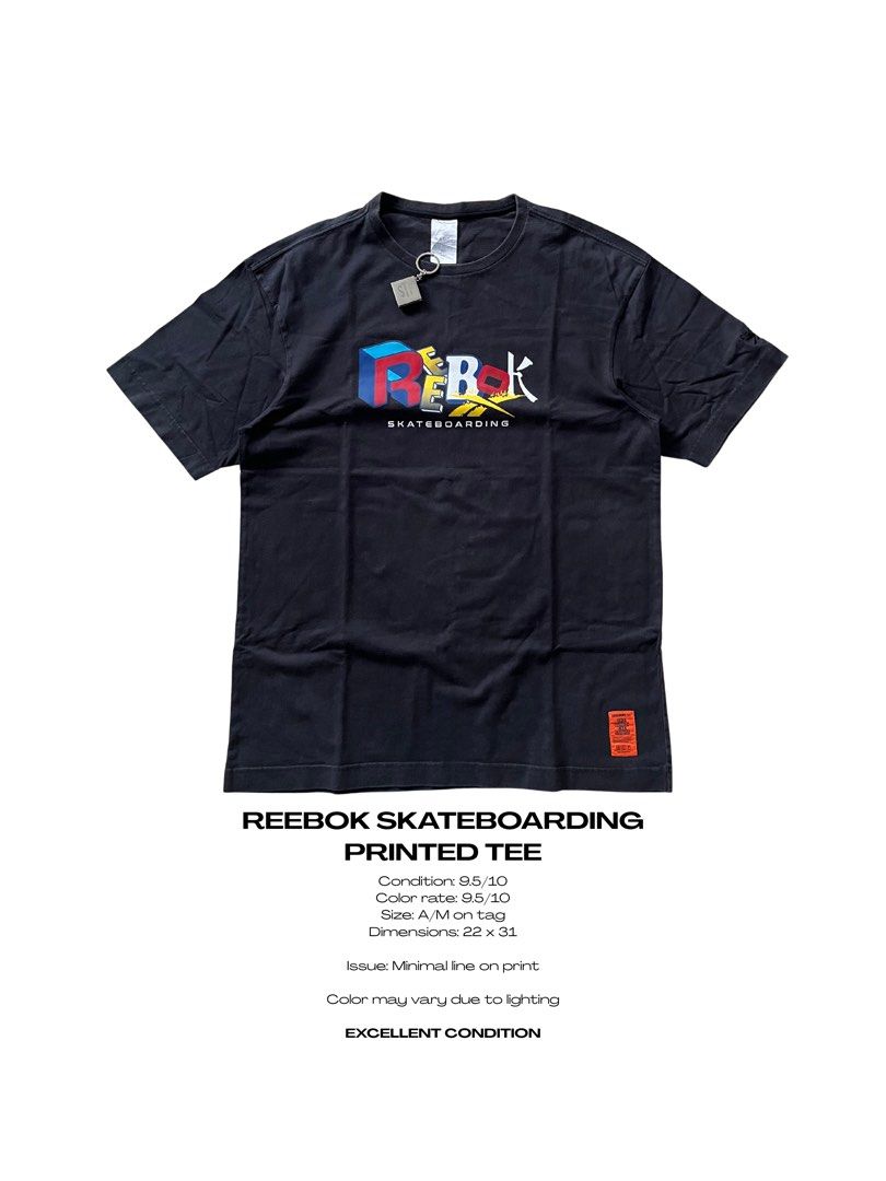 REEBOK SKATEBOARDING TEE (Category: Tshirts & Polo Shirts ) located in Magarao. Submitted by chalkzone20 (Listing ID 1466833710, Image 1). Description: Size A/M on tag Excellent condition.