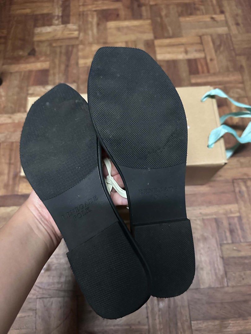 Renegade Folk Sandals (Category: Sandals) located in San Pedro. Submitted by cammmv (Listing ID 1466888769, Image 2). Description: Used once bought last Sept 21, 2026 With box P3,000 plus sf.