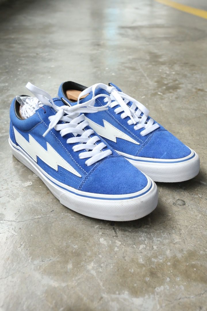 Revenge Storm - Classic Plus (Category: Sneakers) located in Manila. Submitted by graymatter_ (Listing ID 1466849185, Image 1). Description: Revenge Storm - Classic Plus *Upgraded Comfort + Removable Insole Colorway: Bolt Blue Tagged Size: 9 Condition: BN w/ Tags Material: Suede, Canvas Made in: China SRP: $200.