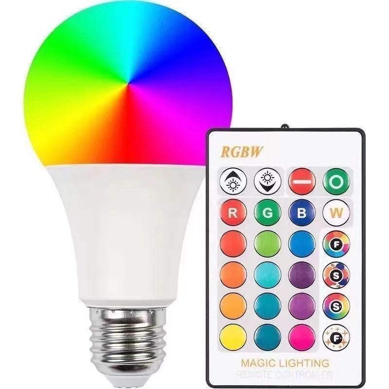 RGB Color Changing LED Light Bulb with Remote Control (Category: Lighting) located in Taguig. Submitted by mengxir20193848 (Listing ID 1466812646, Image 3). Description: - Standard E27 screw base fits regular household lamp sockets - Wireless remote control included for easy adjustments - RGBW mode offers vibrant colors and bright white light - Customizable tones, brightness levels, and dynamic lighting effects - Perfect for bedroom moods, partie