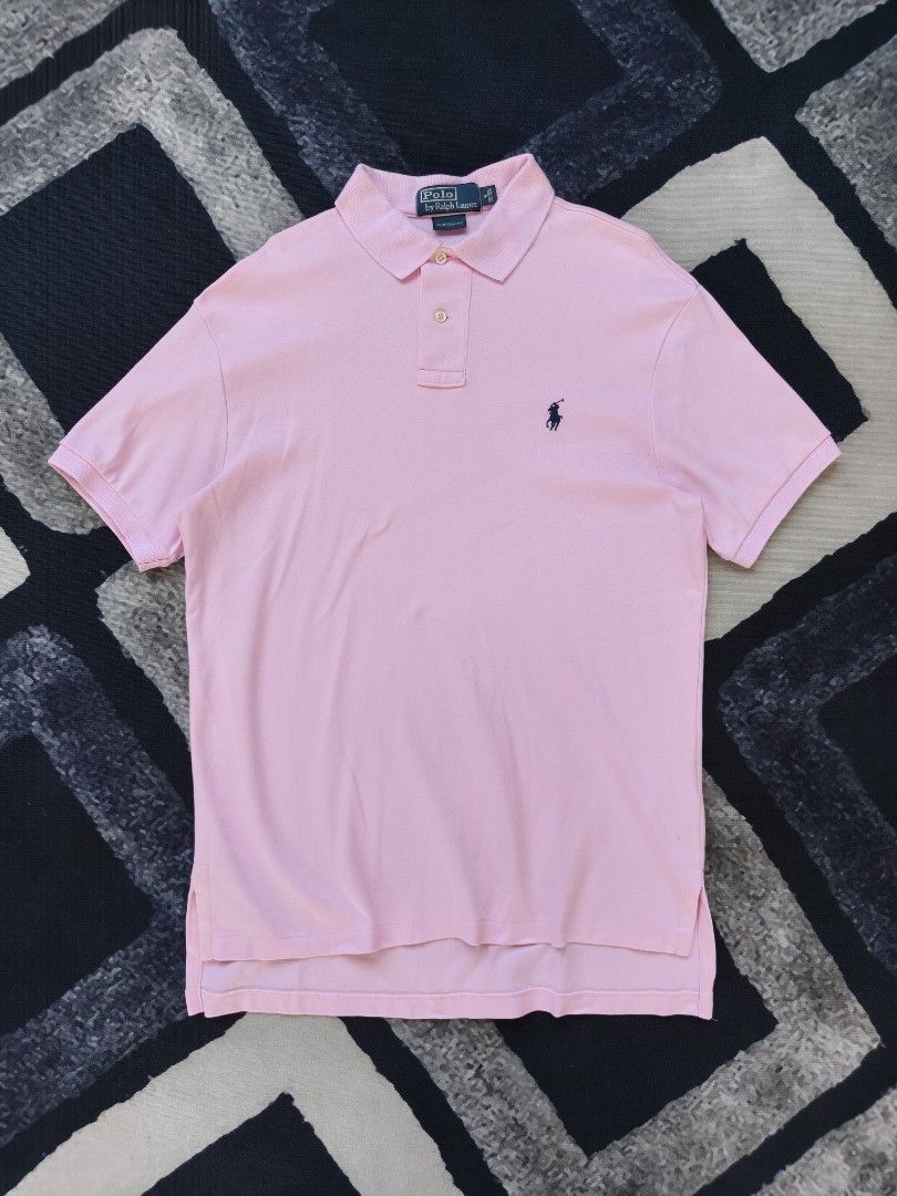 RL Baby Pink P/S (Category: Tshirts & Polo Shirts ) located in Andop. Submitted by kyutoryuu (Listing ID 1466892644, Image 1). Description: •Dimes: 20x27-29.5 •Condition: Excellent •CR: 9.8/10 •Issue: see pics, need wash, from bale.